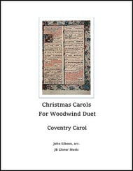 Coventry Carol for Woodwind Duet P.O.D. cover Thumbnail